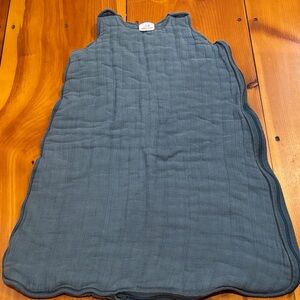 ADEN + ANAIS 12-18M Teal Blue TOG 2.5 Multi-Layer Gauze Cotton Sleep Sack